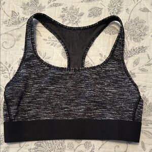 Victoria Sport Heathered Black and Gray Sports Bra size small